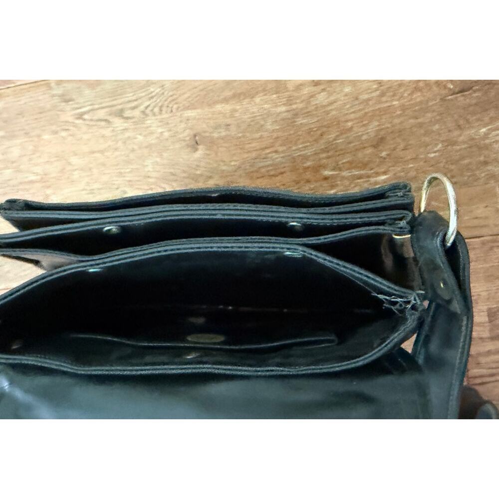 Vintage Garay Black Leather Shoulder Bag - Picture 8 of 8